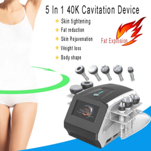 5 In 1 40K Cavitation Device Radio Frequency Cellulite Removal Vacuum Machine for Body Weight Loss Slimming Machine