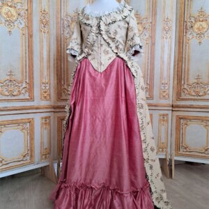 French Court Dress 18th Century Robe A La Francaise Rococo Royal Queen Marie Antoinette Costume Georgian Duchess Dress Ball Gown