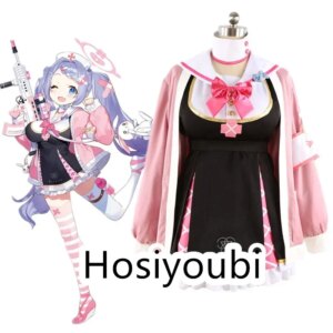 Blue Archive Asagao Hanae Cosplay Halloween Theme Costume