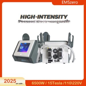 Professional muscle sculpting slimming machine RF handle 6500W EMSzero body shaping device