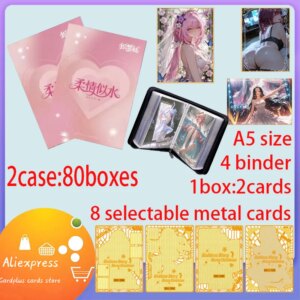 Latest A5 Boards Tenderness Like Water Hobby Spicy Waifu Board Doujin Booster Rem Boa Nami Genshin Furina Rare Card Toy Gif