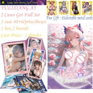 YULIXIANG A5 Boards New Goddess Wife A5 Metal Cards Full Set Anime Goddess Character Albedo Nezuko Rem Nami Power Zero 2