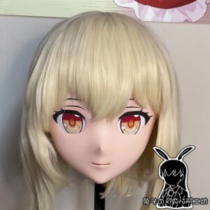 (RB7129)Customize Full Head Quality Handmade Female/Girl Resin Japanese Anime Cartoon Character ‘Mea’ Kig Cosplay Kigurumi Mask