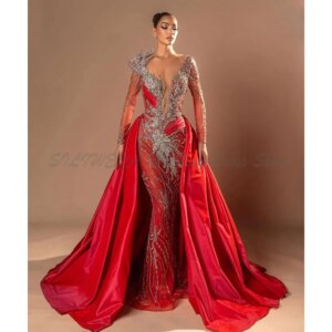 Exquisite Evening Dresses Elegant Party & Events Prom Gown Special Occasion Women Dresses Floor Length Fashion 3D-Crystal-Lace