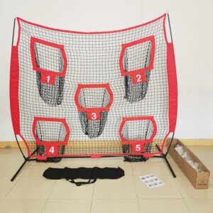 Baseball Net Training Equipment with Batting Tee & Hitting Cage