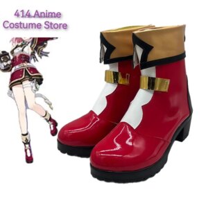 Game Genshin Impact Charlotte Cosplay Shoes Anime Chinese Style Halloween for Men Women Boots Party Outfit Role Play Props