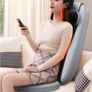 Vibrating Electric Cervical Back Body Cushion Massage Chair Muscle Stimulator Heated Remote Control Massage Mats Fatigue Relife