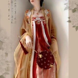 New Female Han Costume Chest-High Dress Chinese Traditional Clothing One-Piece Perforated Heavy Industry Model