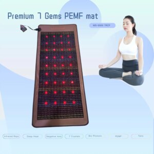 7 Crystal Stones Bio Photon Infrared Naturopathy PEMF Thermal Therapy Massage Amethyst Crystal Mattress