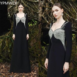 Customized Prom Gown Evening Women Formal Dress YPMWZX Sweetheart A-line Floor Length Skirts Bead Bespoke Occasion Dresses Party