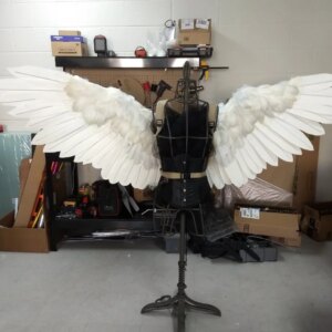 Remote Control Large Feather Wings Costume Electric Retractable Automatic Extension Catwalk Shows Props Decoration Accessories
