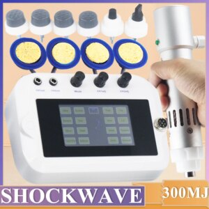 Physiotherapy Shockwave Therapy Machine EMS For ED Treatment Relieve Tendon Pain Massage 300MJ Shock Wave Massager Newest Handle
