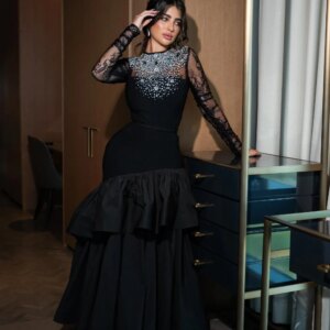Epoch Prom Dresses فساتين سهرة Vestidos De Fiesta Lace Evening Gowns Luxurious Crystal Sequins Formal Cocktail Party Gown
