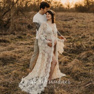 Beige Maternity Dress Vintage Cotton Boho Pregnancy Photography Evening Party Robe Maxi Non-maternity Gown Photo Prop