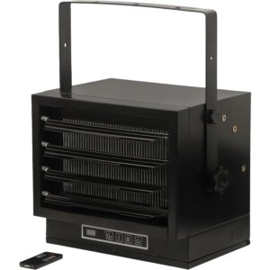 7500W Electric Garage Heater 240-Volt Hard-Wired Digital Fan-Forced Ceiling Heater with Remote Control Overheat Protection