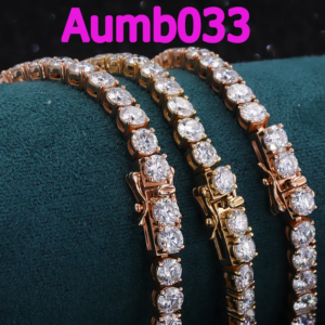 Factory Wholesale 14k Solid Gold Bracelet VVS 4mm Moissanite Women’s diamond Tennis Bracelet