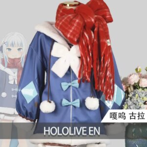 COSMART Nijisanji Gawr Gura Winter Women Cosplay Costume Cos Game Anime Party Uniform Hallowen Play Role Clothes Clothing
