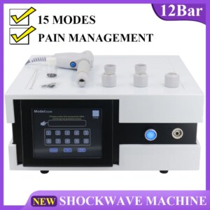 Pneumatic Shockwave Therapy Machine For ED Treatment Neck Pain Relief 12Bar Shock Waves Body Muscle Relaxation 2025 New Massager