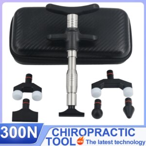 New Chiropractic Adjusting Tools 300N Spine Massage Gun Limb Back Pain Relief Therapy Correction Spinal Portable Manual Massager