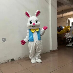 Easter Bunny Cartoon Mascot Costume Can Be Customized in Size