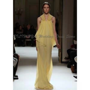 Simple Evening Dresses Women Sleeveless Sequins Straight Halter High Quality Floor Length Banquet Celebrity Prom Party Gowns