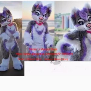 New Cute Plush Fox Wolf Mascot Costume Adult Walking Role Playing Set Party Decoration Prop Coat Animal 1358