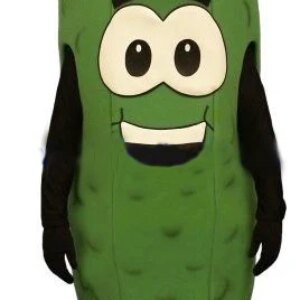 high quality green pickle vegetable cartoon mascot costumes adult size pickle theme anime cosplay costumes carnival fancy 2552