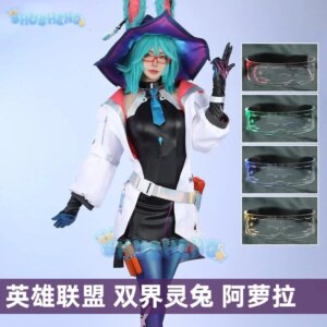 Shusheng LoL Aurora The Witch Between Worlds Cosplay Costume Uniform Hallowen Carnival Party Play Role Clothing for Wome