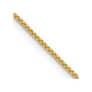 14K 18 inch.9mm Box with Lobster Clasp Chain