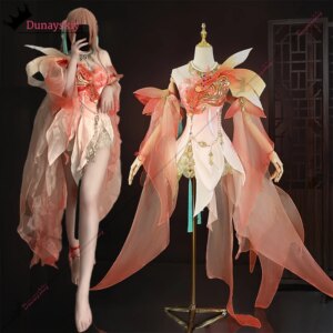 Naraka: Bladepoint Hutao Cosplay Costume Carp Dream Floating Light Skin Game Costume XS-XXXL With Wig Full Set Costume Uniform