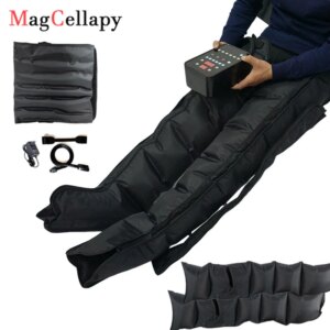 6 Chambers Air Compression Massage System Whole Body Massager Compression Pump Recovery Boots Foot Leg Massage Machine AirWrap