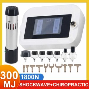 2in1 Shockwave Therapy Machine For ED Treatment Knee Pain Relief 300mj Shock Wave Muscle Relax Body Massager Chiropractic Gun