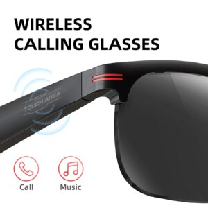 New Bluetooth smart glasses for outdoor running, music/calling/sports/travel/driving/business sunglasses for men and women