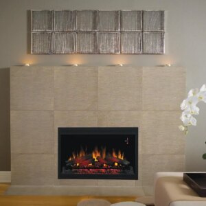 36″ Traditional Built-in Electric Fireplace Insert, 120 volt