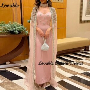 Customized Prom Dresses 2025 Column Sweetheart Floor-Length Beadings Luxury Evening Dresses Cap Straps Zipper Up Sleeveless Form