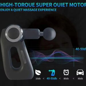 Powerful Portable Multifunction Lcd Vibration Therapy Body Muscle Message Heat Hot And Cold Deep Tissue Massage Gun Massager