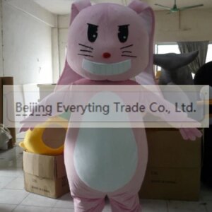 New Adult Hot Sale Foam Pink Rabbit Fancy Cartoon Mascot Costume Plush Christmas Fancy Dress Halloween Mascot Costume
