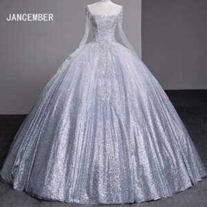 Superfine Ivory Quinceanera Dresses Ball Gown Crystal Beaded Crystal Lace Sweet 16 Princess Party vestidos de 15 quinceañera