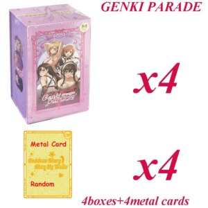 New GENKI PARADE Yuanqi Carnival Goddess Story Collection Cards Rem Kafka Sexy Girl Swimsuit Bikini Cards Games Toys Child Gift