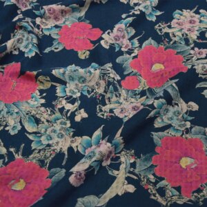 High Quality Heavy Real Silk Buttercup Silk Xiangyun Yarn High-Grade Fabric Dress Cheongsam Clothing Fabric