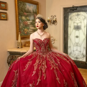 Customized Shiny Red Off Shoulder Quinceanera Dress Lace sequin applique crystal Tull vestidos de 15 Quinceanera