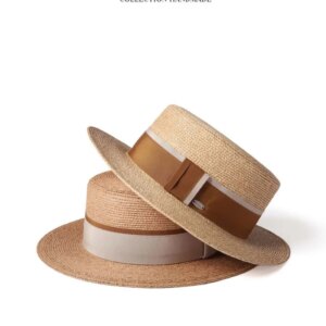 Travel into the flat hat elegant fashion handmade top
