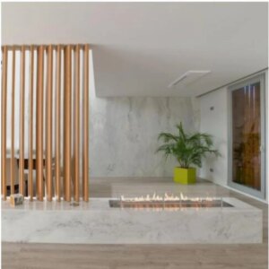 tuya wifi bio kamin electric rectangular stainless steel bioethanol burner ethanol fireplace in the wall