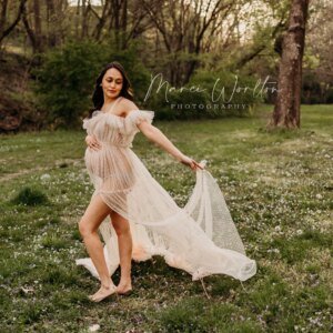 Don&Judy Boho Maternity Photo Shooting Dresses Ruffle Wedding Beach Baby Shower Pregnancy Women Bridal Gown Photography Clothing