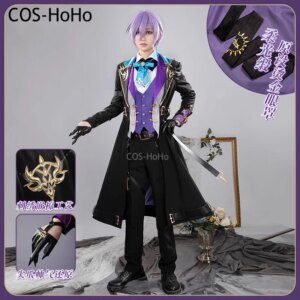 COS-HoHo Vtuber Nijisanji 3SKM Sakaki Ness Game Suit Handsome Uniform Gorgeous Cosplay Costume Halloween Party Role Play Outfit