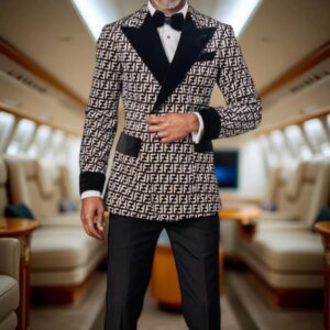 Classic Slim Fit Plaid Pattern Men Suits Tuxedo Mens 2 Piece Customized Wedding Party Formal Occasion Groomsman Tailor-Made