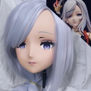 (GLA004)Customize Character Crossdressing Female/Girl Resin Full/Half Head With Lock Anime Cosplay Japanese Anime Kigurumi Mask