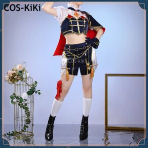 COS-KiKi Vtuber Nijisanji Furen E Lustario 5th Anniversary Commemoration Game Suit Cosplay Costume Halloween Party Outfit
