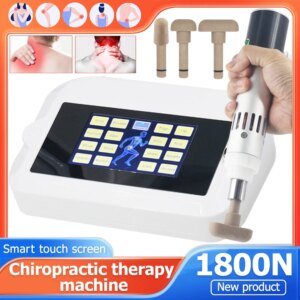 New Electric Correction Gun 1800N Chiropractic Adjusting Instrument Spine Adjustable Intensity 8 Languages Back Therapy Massager