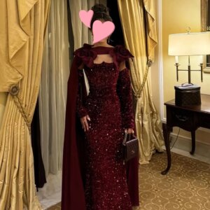 Mirror Dress Elegant Vintage Sweet Sexy Velvet Shiny Flower Sequins Customized Formal Occasion Prom Dress Evening Party Gowns